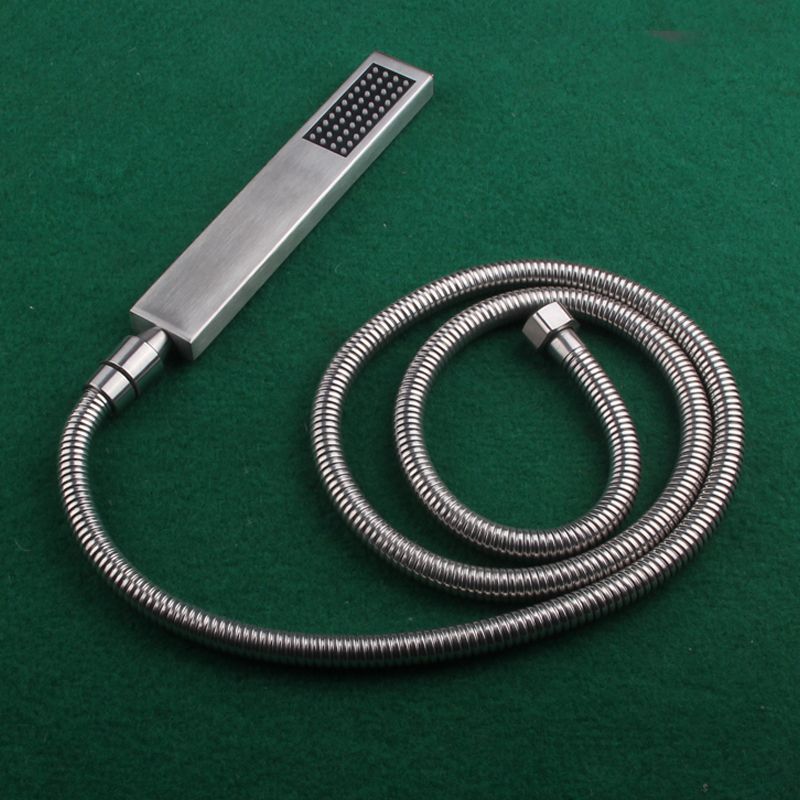 Simple Rectangle Shower Head 304 Stainless Steel Handheld Shower Head Clearhalo 'Bathroom Remodel & Bathroom Fixtures' 'Home Improvement' 'home_improvement' 'home_improvement_shower_heads' 'Shower Heads' 'shower_heads' 'Showers & Bathtubs Plumbing' 'Showers & Bathtubs' 1200x1200_441d0e87-d5f0-487d-8ece-204a79e75252