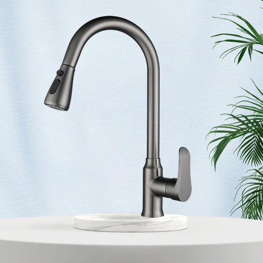 Modern 1-Handle Faucets Pull down Copper with Water Dispenser Standard Kitchen Faucets Clearhalo 'Home Improvement' 'home_improvement' 'home_improvement_kitchen_faucets' 'Kitchen Faucets' 'Kitchen Remodel & Kitchen Fixtures' 'Kitchen Sinks & Faucet Components' 'kitchen_faucets' 1200x1200_443d1980-8bae-4dc3-906e-9bf607ca84f7