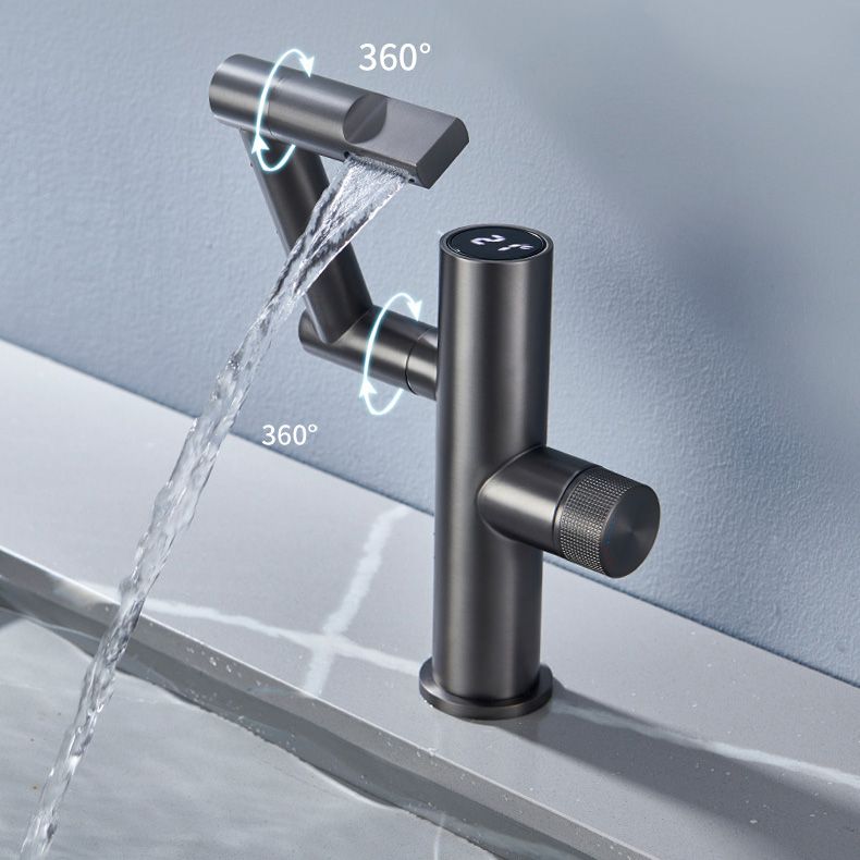 Contemporary Pull down Single Rotary Switch Kitchen Faucet Low Profile Faucet Clearhalo 'Home Improvement' 'home_improvement' 'home_improvement_kitchen_faucets' 'Kitchen Faucets' 'Kitchen Remodel & Kitchen Fixtures' 'Kitchen Sinks & Faucet Components' 'kitchen_faucets' 1200x1200_444150be-02fb-4e66-a256-9be4bc7bf233