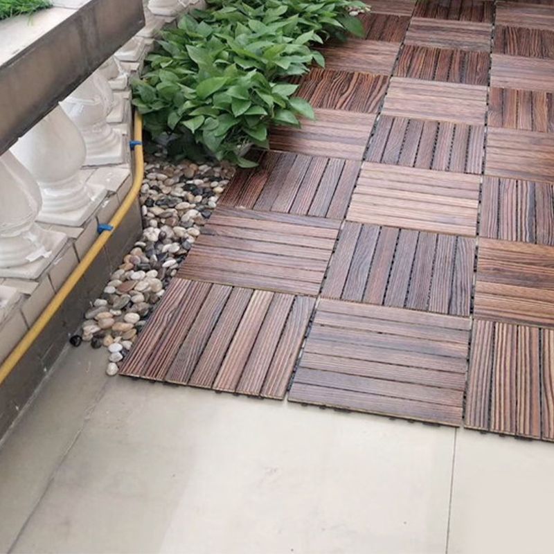 Farmhouse Square Tile Flooring Brown Pine Wood for Patio Garden Clearhalo 'Flooring 'Hardwood Flooring' 'hardwood_flooring' 'Home Improvement' 'home_improvement' 'home_improvement_hardwood_flooring' Walls and Ceiling' 1200x1200_446337d8-0e97-40f8-bf05-3ae5145e29c8