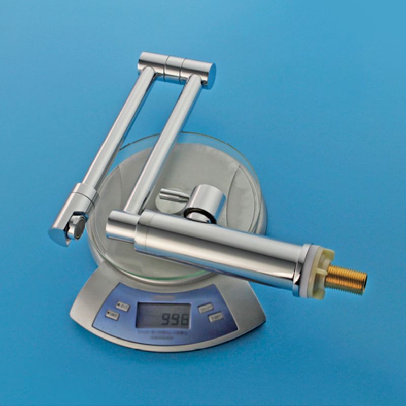 Swivel Spout 3-Function Pot Filler Kitchen Faucet Modern Pot Filler in Polished Chrome Clearhalo 'Home Improvement' 'home_improvement' 'home_improvement_kitchen_faucets' 'Kitchen Faucets' 'Kitchen Remodel & Kitchen Fixtures' 'Kitchen Sinks & Faucet Components' 'kitchen_faucets' 1200x1200_4470a2da-221c-41d2-8404-d609cf11d0a0