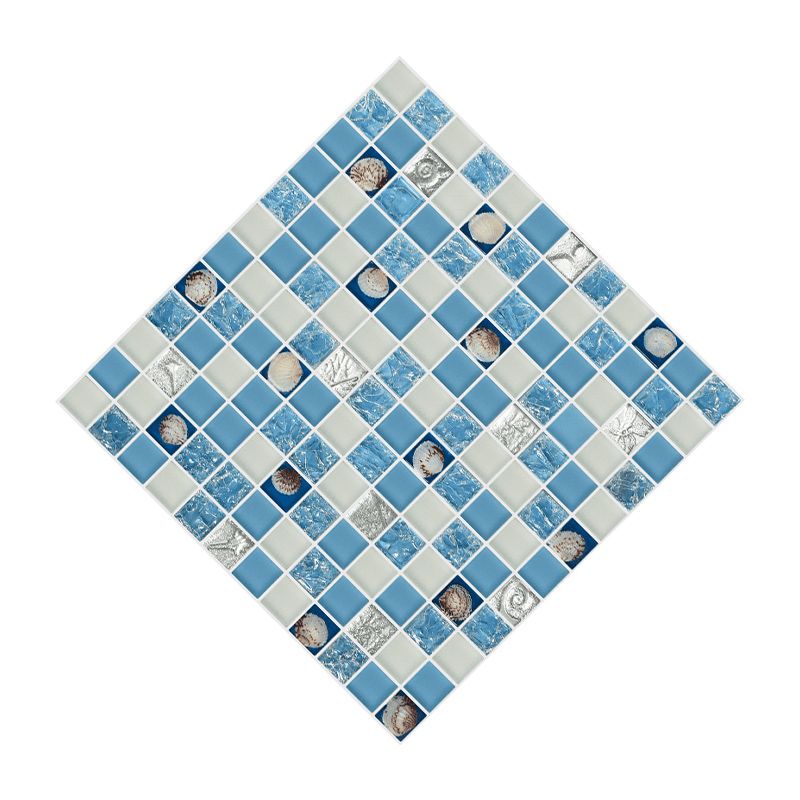 Modern Mosaic Tile Glass Brick Look Wall & Floor Tile with Square Shape Clearhalo 'Floor Tiles & Wall Tiles' 'floor_tiles_wall_tiles' 'Flooring 'Home Improvement' 'home_improvement' 'home_improvement_floor_tiles_wall_tiles' Walls and Ceiling' 1200x1200_4478157e-e8cc-4253-92a6-520a2a1603c7