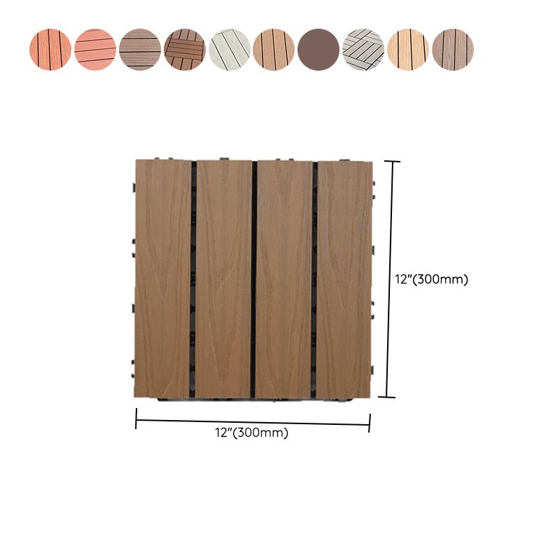Water-resistant Deck Plank Stripe Composite Square Outdoor Floor Board Patio Clearhalo 'Home Improvement' 'home_improvement' 'home_improvement_outdoor_deck_tiles_planks' 'Outdoor Deck Tiles & Planks' 'Outdoor Flooring & Tile' 'Outdoor Remodel' 'outdoor_deck_tiles_planks' 1200x1200_447ffeac-2f8c-4ba1-8371-53102b9bb2c0