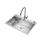 Classic Kitchen Sink Stainless Steel Friction Resistant Kitchen Sink with Drain Assembly Clearhalo 'Home Improvement' 'home_improvement' 'home_improvement_kitchen_sinks' 'Kitchen Remodel & Kitchen Fixtures' 'Kitchen Sinks & Faucet Components' 'Kitchen Sinks' 'kitchen_sinks' 1200x1200_449896ee-6f6c-4c1d-88fd-7395d8ec3533