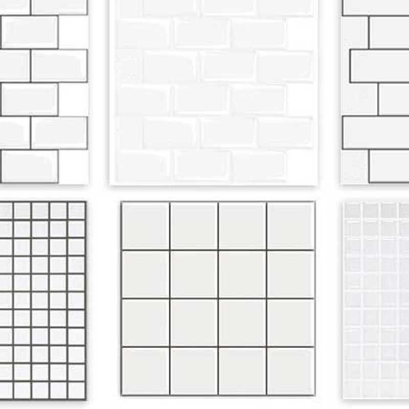 White Subway Tile Water Resistant Peel & Stick Tile for Kitchen Backsplash Clearhalo 'Flooring 'Home Improvement' 'home_improvement' 'home_improvement_peel_stick_blacksplash' 'Peel & Stick Backsplash Tile' 'peel_stick_blacksplash' 'Walls & Ceilings' Walls and Ceiling' 1200x1200_44a3f149-7f1c-436d-b462-10f3d375c0c6