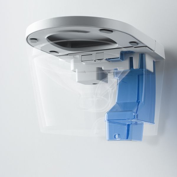 Horizontal Elongated Contemporary Wall Hung Toilet Set with Remote Clearhalo 'Bathroom Remodel & Bathroom Fixtures' 'Bidets' 'Home Improvement' 'home_improvement' 'home_improvement_bidets' 'Toilets & Bidets' 1200x1200_44b3126c-2921-491f-8629-254e8a48686f