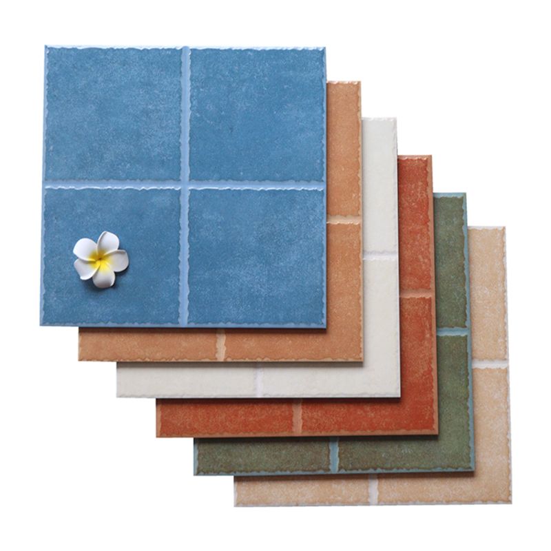 Floor Tiles Square Ceramic Matte Vintage Scratch Resistant Floor Tiles Clearhalo 'Floor Tiles & Wall Tiles' 'floor_tiles_wall_tiles' 'Flooring 'Home Improvement' 'home_improvement' 'home_improvement_floor_tiles_wall_tiles' Walls and Ceiling' 1200x1200_44bbf5cf-c035-453f-a082-c36cee9b76bb
