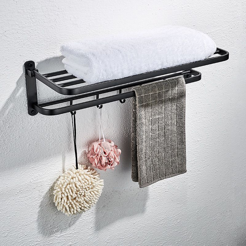 7-Piece Modern Bathroom Accessory Set Matte Black Bathroom Set with Towel Bar/Bath Shelf Clearhalo 'Bathroom Hardware Sets' 'Bathroom Hardware' 'Bathroom Remodel & Bathroom Fixtures' 'bathroom_hardware_sets' 'Home Improvement' 'home_improvement' 'home_improvement_bathroom_hardware_sets' 1200x1200_44c151ee-ecf8-45b2-903a-b9552cf3273c