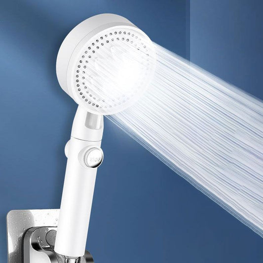 Contemporary Shower Head Combo Handheld Shower Head Plastic Wall-Mount Shower Combo Clearhalo 'Bathroom Remodel & Bathroom Fixtures' 'Home Improvement' 'home_improvement' 'home_improvement_shower_heads' 'Shower Heads' 'shower_heads' 'Showers & Bathtubs Plumbing' 'Showers & Bathtubs' 1200x1200_44c52e1a-b73b-4fac-a01e-25b46be75628