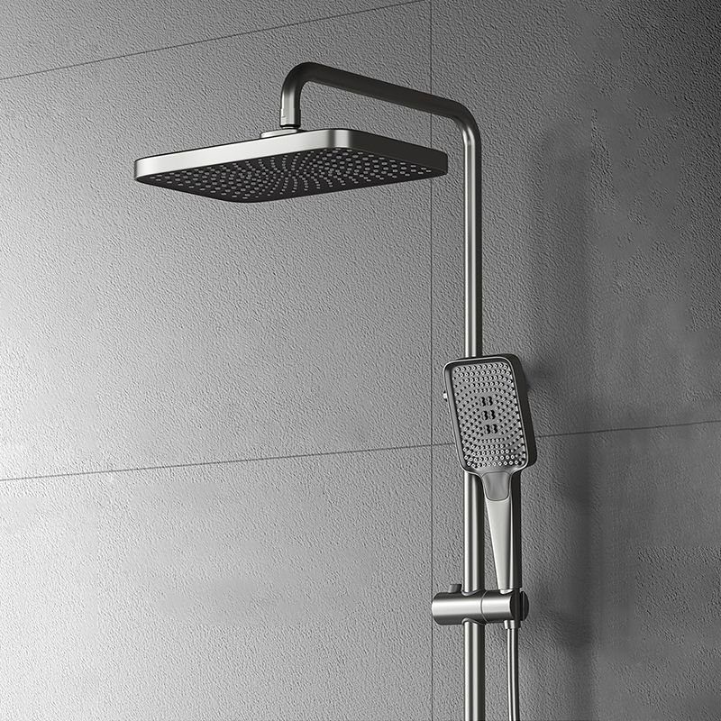 Modern Brass Shower Faucet Valve Included Wall Mounted Shower Combo Clearhalo 'Bathroom Remodel & Bathroom Fixtures' 'Home Improvement' 'home_improvement' 'home_improvement_shower_faucets' 'Shower Faucets & Systems' 'shower_faucets' 'Showers & Bathtubs Plumbing' 'Showers & Bathtubs' 1200x1200_44d3c91e-e070-45e7-97ea-f6587df75f05