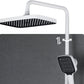 White Shower Set Digital Display Piano Keys Storage Shower Set Bathroom Clearhalo 'Bathroom Remodel & Bathroom Fixtures' 'Home Improvement' 'home_improvement' 'home_improvement_shower_faucets' 'Shower Faucets & Systems' 'shower_faucets' 'Showers & Bathtubs Plumbing' 'Showers & Bathtubs' 1200x1200_44e6e9e1-27e6-4788-bb5e-8a1416bfe354