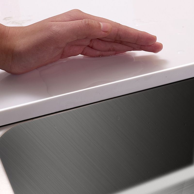 Contemporary Style Kitchen Sink Stainless Steel Rectangle Undermount Kitchen Sink Clearhalo 'Home Improvement' 'home_improvement' 'home_improvement_kitchen_sinks' 'Kitchen Remodel & Kitchen Fixtures' 'Kitchen Sinks & Faucet Components' 'Kitchen Sinks' 'kitchen_sinks' 1200x1200_44ecac85-8049-4c80-ad5e-63cd6d81d7ea