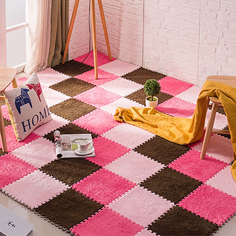 Indoor Carpet Tiles Color Block Interlocking Stain Resistant Carpet Tiles Clearhalo 'Carpet Tiles & Carpet Squares' 'carpet_tiles_carpet_squares' 'Flooring 'Home Improvement' 'home_improvement' 'home_improvement_carpet_tiles_carpet_squares' Walls and Ceiling' 1200x1200_451152d5-52ae-4914-913a-3bf44f93d387