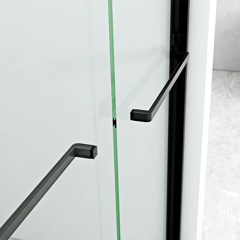 Semi Frameless Transparent Shower Bath Door Double Sliding Shower Bath Door Clearhalo 'Bathroom Remodel & Bathroom Fixtures' 'Home Improvement' 'home_improvement' 'home_improvement_shower_tub_doors' 'Shower and Tub Doors' 'shower_tub_doors' 'Showers & Bathtubs' 1200x1200_4514f1bd-eefa-456d-9149-7321f26912c2
