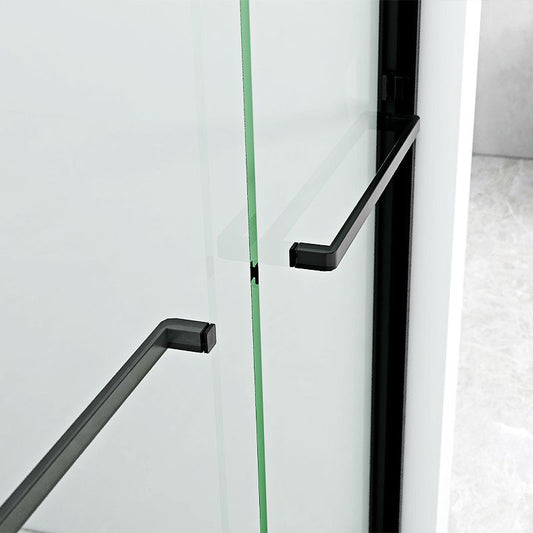 Semi Frameless Transparent Shower Bath Door Double Sliding Shower Bath Door Clearhalo 'Bathroom Remodel & Bathroom Fixtures' 'Home Improvement' 'home_improvement' 'home_improvement_shower_tub_doors' 'Shower and Tub Doors' 'shower_tub_doors' 'Showers & Bathtubs' 1200x1200_4514f1bd-eefa-456d-9149-7321f26912c2