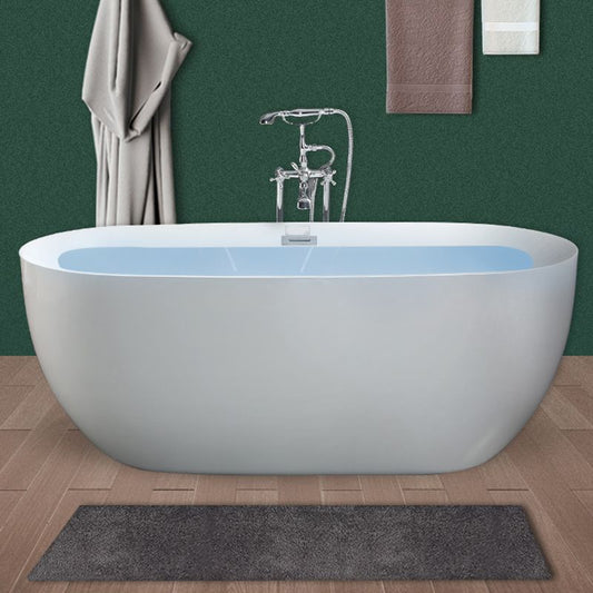 Bathroom Acrylic Oval Bathtub Soaking Tubs without Base in White Clearhalo 'Bathroom Remodel & Bathroom Fixtures' 'Bathtubs' 'Home Improvement' 'home_improvement' 'home_improvement_bathtubs' 'Showers & Bathtubs' 1200x1200_4522a96a-d630-4fda-8341-0fa4cfb6ac82