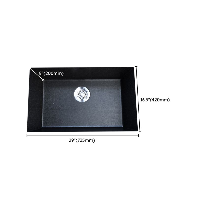 Contemporary Kitchen Sink Black Square Quartz Single Bowl without Faucet Clearhalo 'Home Improvement' 'home_improvement' 'home_improvement_kitchen_sinks' 'Kitchen Remodel & Kitchen Fixtures' 'Kitchen Sinks & Faucet Components' 'Kitchen Sinks' 'kitchen_sinks' 1200x1200_4531158b-6f8d-4a3f-9dac-b7291844dbad
