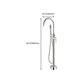 Modern Freestanding Tub Filler Trim Copper with Hand Shower Floor Mount Tub Filler Clearhalo 'Bathroom Remodel & Bathroom Fixtures' 'Bathtub Faucets' 'bathtub_faucets' 'Home Improvement' 'home_improvement' 'home_improvement_bathtub_faucets' 1200x1200_4559b8b2-ea33-4d0c-a5b8-ef5b5388e201