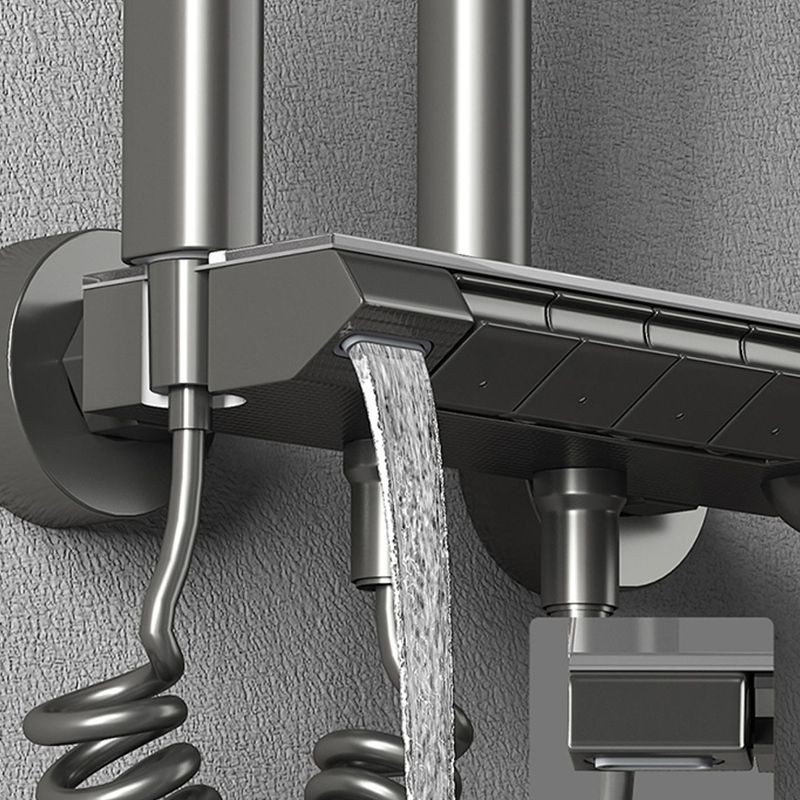 Modern Brass Shower Faucet Valve Included Wall Mounted Shower Combo Clearhalo 'Bathroom Remodel & Bathroom Fixtures' 'Home Improvement' 'home_improvement' 'home_improvement_shower_faucets' 'Shower Faucets & Systems' 'shower_faucets' 'Showers & Bathtubs Plumbing' 'Showers & Bathtubs' 1200x1200_456c0806-35c3-4392-a2fa-f76ea63fd43d