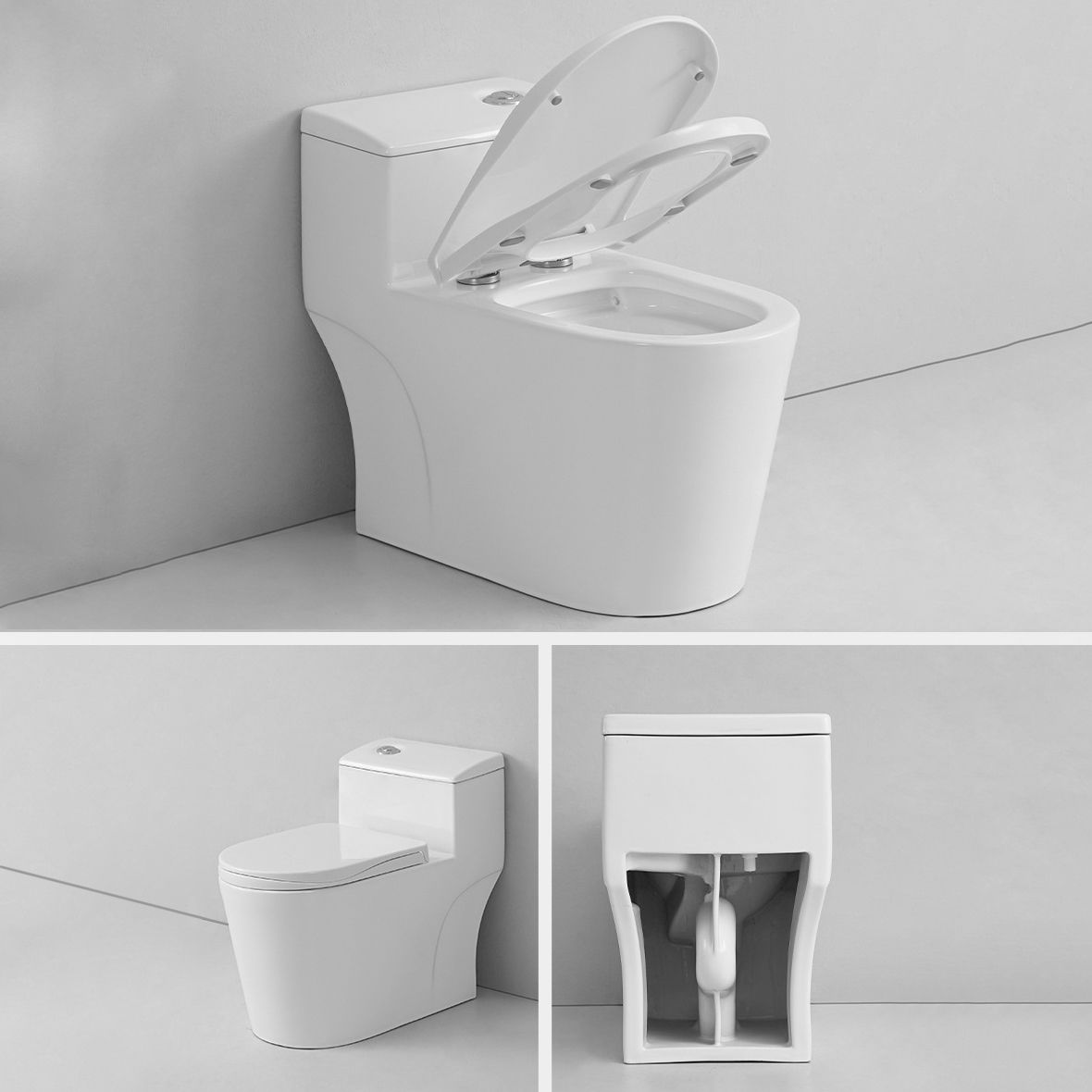 Modern Siphon Jet Toilet Bowl One Piece Bidet Toilet with Seat for Bathroom Clearhalo 'Bathroom Remodel & Bathroom Fixtures' 'Home Improvement' 'home_improvement' 'home_improvement_toilets' 'Toilets & Bidets' 'Toilets' 1200x1200_457323c4-1fef-4739-8af4-673317a93606