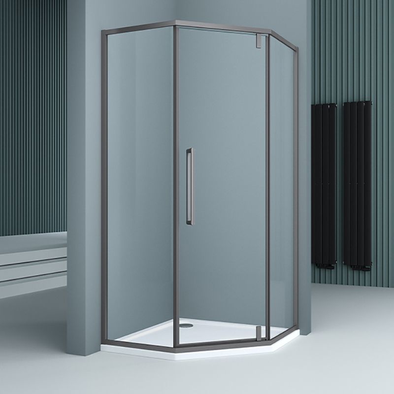 304 Stainless Steel Frame Shower Enclosure Neo-Angle Tempered Glass Shower Stall Clearhalo 'Bathroom Remodel & Bathroom Fixtures' 'Home Improvement' 'home_improvement' 'home_improvement_shower_stalls_enclosures' 'Shower Stalls & Enclosures' 'shower_stalls_enclosures' 'Showers & Bathtubs' 1200x1200_457a278b-4425-4e5e-90b5-02a91d535076