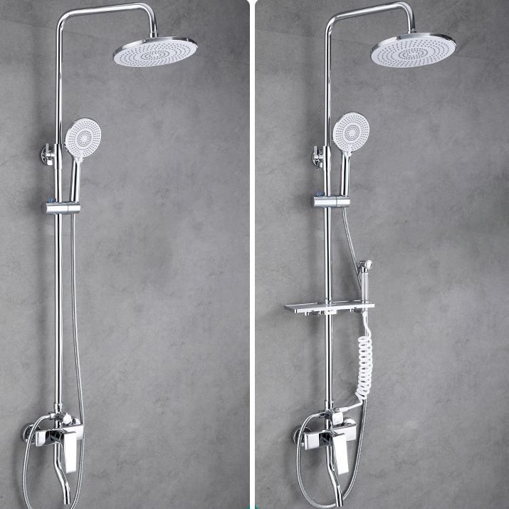 Shower Trim Round Rain Massage Jet Handheld Shower Head System Clearhalo 'Bathroom Remodel & Bathroom Fixtures' 'Home Improvement' 'home_improvement' 'home_improvement_shower_faucets' 'Shower Faucets & Systems' 'shower_faucets' 'Showers & Bathtubs Plumbing' 'Showers & Bathtubs' 1200x1200_458a687a-88ee-47d8-902b-ac57754b612f
