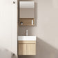 Basic Wooden Sink Vanity Wall-Mounted Vanity Cabinet with Mirror Cabinet Clearhalo 'Bathroom Remodel & Bathroom Fixtures' 'Bathroom Vanities' 'bathroom_vanities' 'Home Improvement' 'home_improvement' 'home_improvement_bathroom_vanities' 1200x1200_45a25d53-e090-4090-b094-043157c4d79f