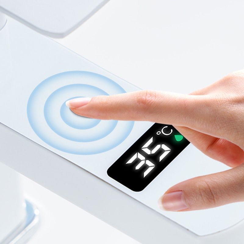 Contemporary Sink Faucet Digital Display Screen Solid Color Low Arc Sink Bathroom Faucet Clearhalo 'Bathroom Remodel & Bathroom Fixtures' 'Bathroom Sink Faucets' 'Bathroom Sinks & Faucet Components' 'bathroom_sink_faucets' 'Home Improvement' 'home_improvement' 'home_improvement_bathroom_sink_faucets' 1200x1200_45d25f66-19b6-4f81-b320-cb542806cf0c