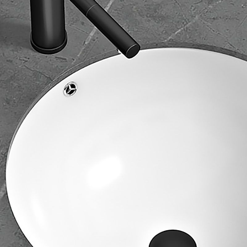 Bathroom Sink Ceramic Pull-out Faucet White Rectangular Washroom Sink Clearhalo 'Bathroom Remodel & Bathroom Fixtures' 'Bathroom Sinks & Faucet Components' 'Bathroom Sinks' 'bathroom_sink' 'Home Improvement' 'home_improvement' 'home_improvement_bathroom_sink' 1200x1200_45fdd3dd-abfe-4207-8c81-9caed57bda60