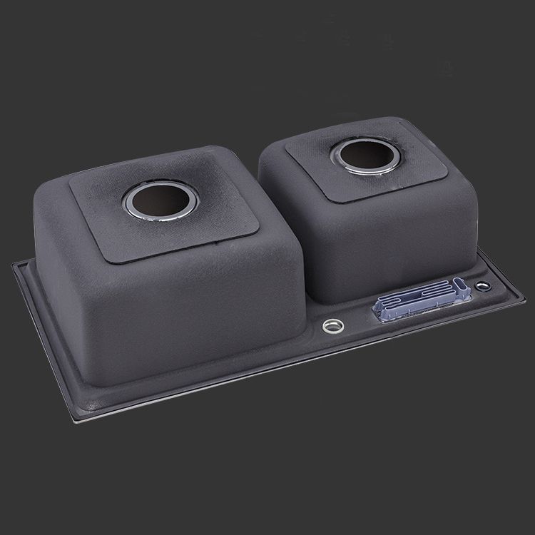 Stainless Steel Kitchen Sink Drop-In Contemporary Style Kitchen Double Sink Clearhalo 'Home Improvement' 'home_improvement' 'home_improvement_kitchen_sinks' 'Kitchen Remodel & Kitchen Fixtures' 'Kitchen Sinks & Faucet Components' 'Kitchen Sinks' 'kitchen_sinks' 1200x1200_45febeb9-7db2-4160-b340-433b14fe23a2