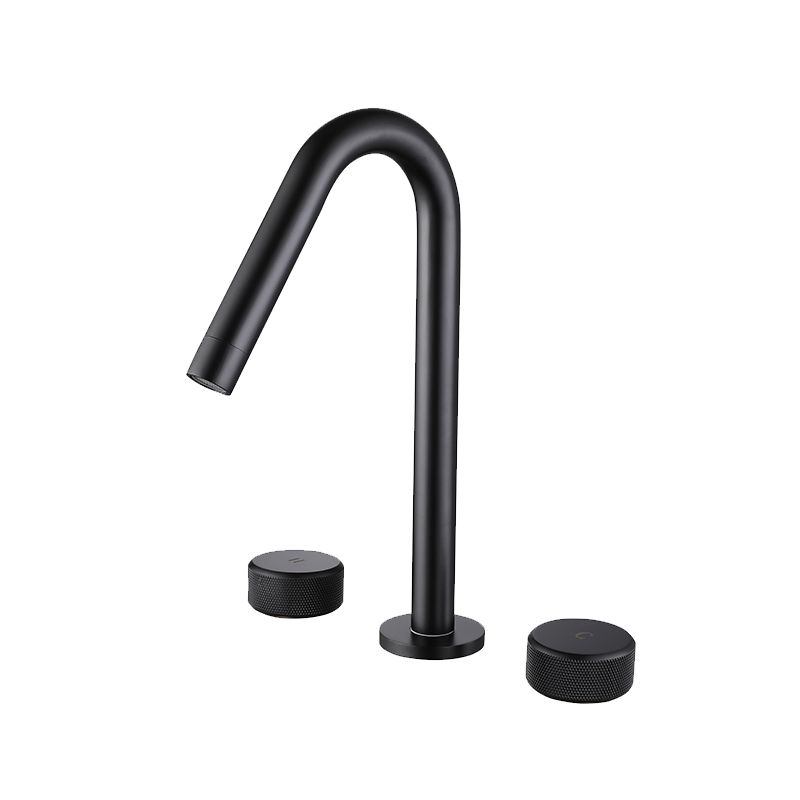 Widespread Modern Bathroom Faucet Knob Handle Gooseneck Vessel Faucet Clearhalo 'Bathroom Remodel & Bathroom Fixtures' 'Bathroom Sink Faucets' 'Bathroom Sinks & Faucet Components' 'bathroom_sink_faucets' 'Home Improvement' 'home_improvement' 'home_improvement_bathroom_sink_faucets' 1200x1200_461d1044-4e37-4300-8c8f-8c28fa50073c