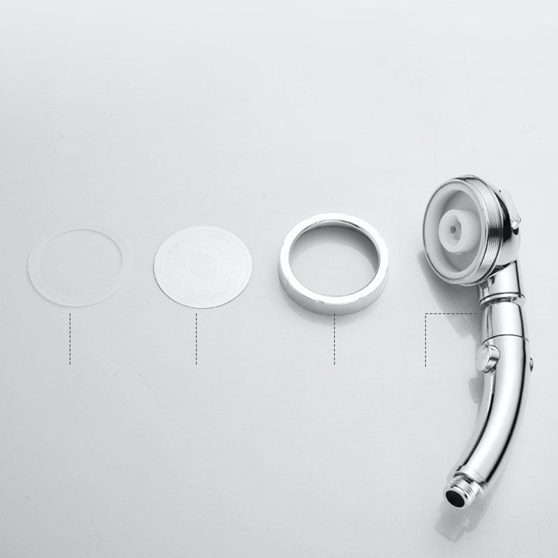 Contemporary Shower Combo Handheld Shower Head Plastic Wall-Mount Round Shower Head Combo Clearhalo 'Bathroom Remodel & Bathroom Fixtures' 'Home Improvement' 'home_improvement' 'home_improvement_shower_heads' 'Shower Heads' 'shower_heads' 'Showers & Bathtubs Plumbing' 'Showers & Bathtubs' 1200x1200_462c3cb7-4f79-45c0-bd8b-cff57452a5a5