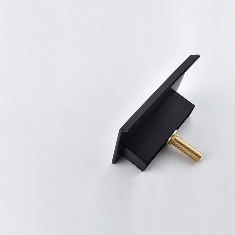 Modern Bathroom Faucet Low Arc Pure Color Wall Mounted Bathroom Sink Fauce Clearhalo 'Bathroom Remodel & Bathroom Fixtures' 'Bathtub Faucets' 'bathtub_faucets' 'Home Improvement' 'home_improvement' 'home_improvement_bathtub_faucets' 1200x1200_4639e4c2-9404-4fca-8b70-9852b1c17769