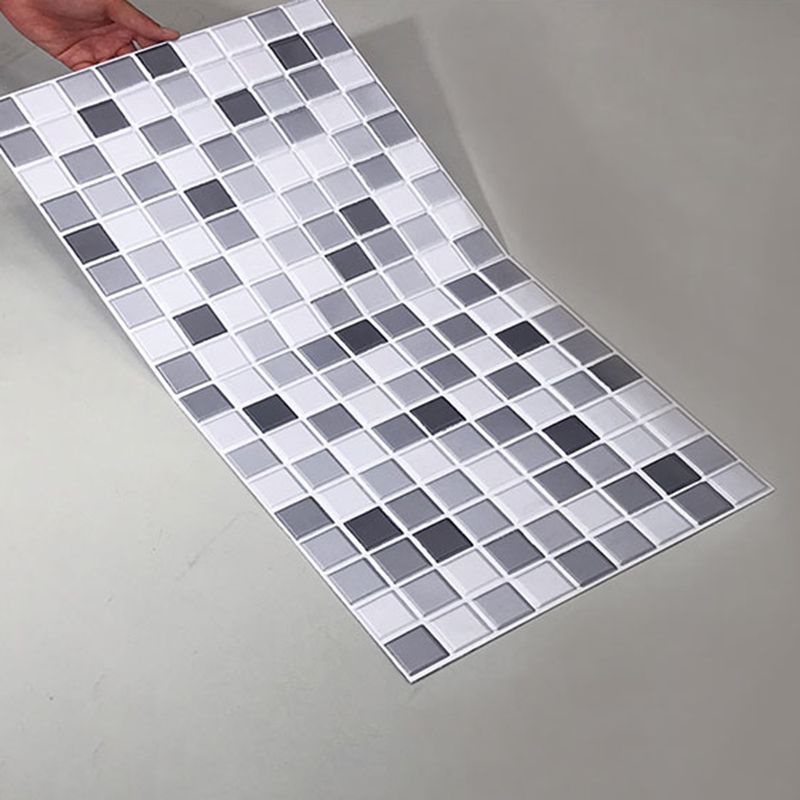 Tile-Peel & Stick Square Mosaic PVC Stain Resistant Peel and Stick Tiles for Shower 5 Pack Clearhalo 'Flooring 'Home Improvement' 'home_improvement' 'home_improvement_peel_stick_blacksplash' 'Peel & Stick Backsplash Tile' 'peel_stick_blacksplash' 'Walls & Ceilings' Walls and Ceiling' 1200x1200_4653febc-c3bb-4731-8951-e66003e21121