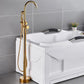 Floor Mounted Metal Freestanding Tub Filler One Hold Freestanding Tub Filler Trim Clearhalo 'Bathroom Remodel & Bathroom Fixtures' 'Bathtub Faucets' 'bathtub_faucets' 'Home Improvement' 'home_improvement' 'home_improvement_bathtub_faucets' 1200x1200_4656317c-aae5-4779-aefc-d71c17f2589c