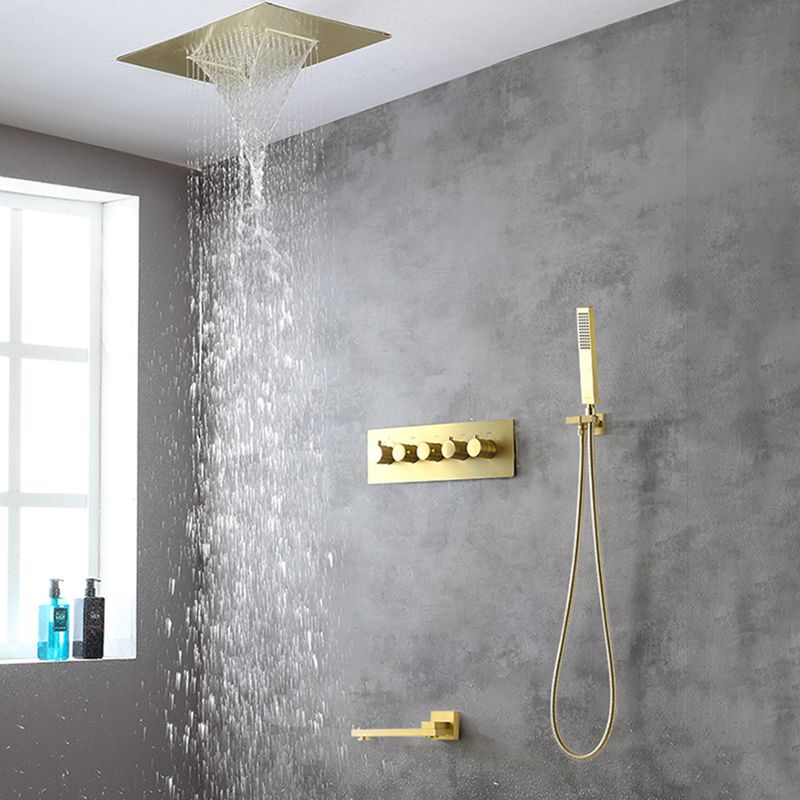 Ceiling Mounted Square Metal Shower Faucet Massage Shower System Clearhalo 'Bathroom Remodel & Bathroom Fixtures' 'Home Improvement' 'home_improvement' 'home_improvement_shower_faucets' 'Shower Faucets & Systems' 'shower_faucets' 'Showers & Bathtubs Plumbing' 'Showers & Bathtubs' 1200x1200_46643dd5-819a-4727-8010-b0e76ab9c58a
