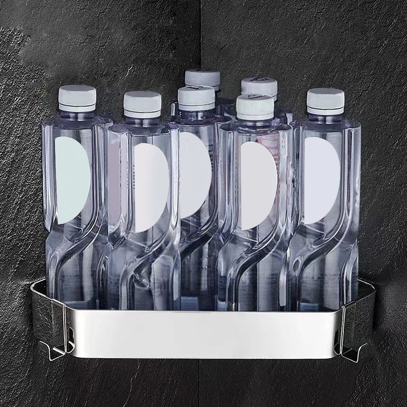 2-Piece Stainless Steel Bathroom Accessory Set 11.8" W Triangle Bath Shelf Clearhalo 'Bathroom Hardware Sets' 'Bathroom Hardware' 'Bathroom Remodel & Bathroom Fixtures' 'bathroom_hardware_sets' 'Home Improvement' 'home_improvement' 'home_improvement_bathroom_hardware_sets' 1200x1200_46746592-1ac0-46db-b1f2-90aaecf8038f