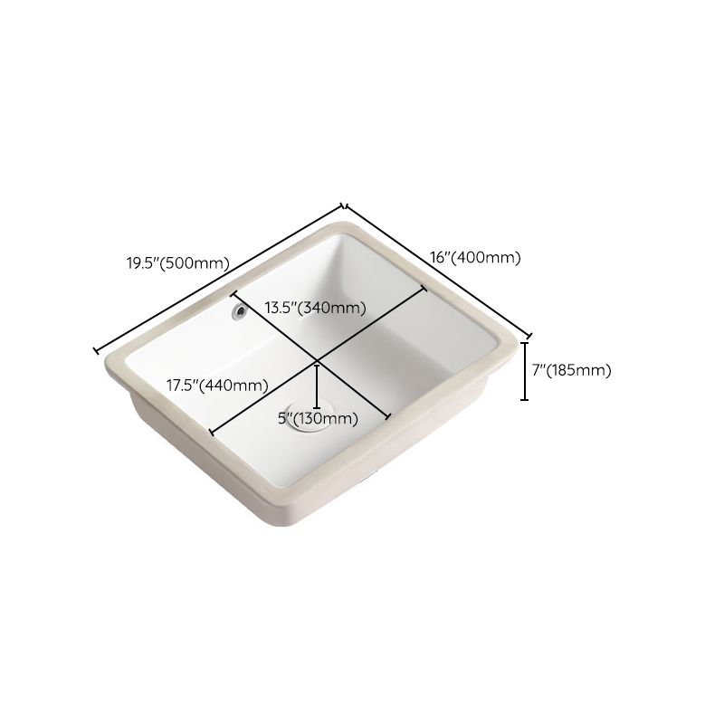 Contemporary Bathroom Sink with Pop-Up Drain Porcelain Rectangular Undermount Vanity Sink Clearhalo 'Bathroom Remodel & Bathroom Fixtures' 'Bathroom Sinks & Faucet Components' 'Bathroom Sinks' 'bathroom_sink' 'Home Improvement' 'home_improvement' 'home_improvement_bathroom_sink' 1200x1200_468c5fa4-7d2a-4605-abc3-c8f6fb894a87