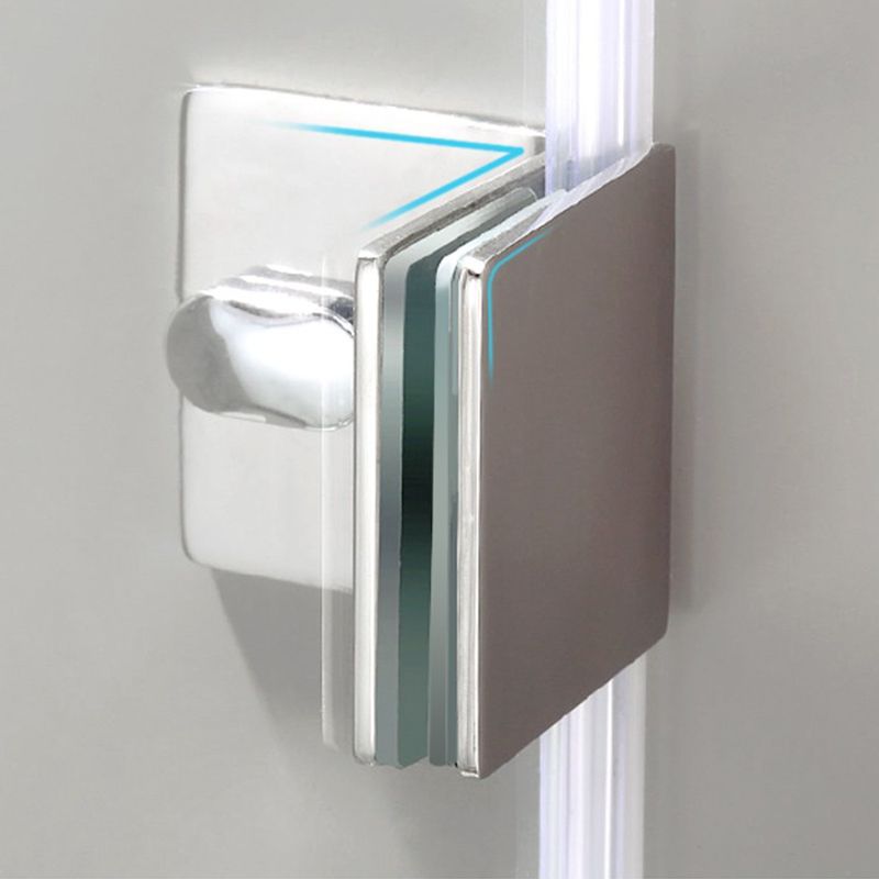 Semi-Frameless Shower Enclosure Neo-angle Tempered Glass Shower Enclosure Clearhalo 'Bathroom Remodel & Bathroom Fixtures' 'Home Improvement' 'home_improvement' 'home_improvement_shower_stalls_enclosures' 'Shower Stalls & Enclosures' 'shower_stalls_enclosures' 'Showers & Bathtubs' 1200x1200_46933518-dcdc-4df3-86ca-94f5afad6476