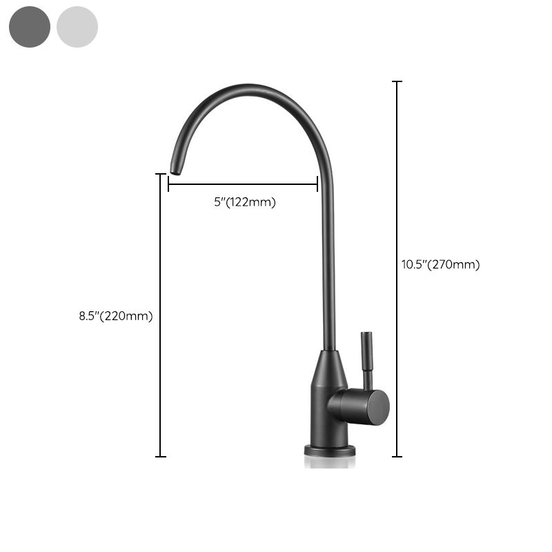 Contemporary Kitchen Faucet Stainless Steel Single Handle High Arc Kitchen Faucet Clearhalo 'Home Improvement' 'home_improvement' 'home_improvement_kitchen_faucets' 'Kitchen Faucets' 'Kitchen Remodel & Kitchen Fixtures' 'Kitchen Sinks & Faucet Components' 'kitchen_faucets' 1200x1200_4693359b-0212-4e8b-a2eb-783f0b177abe