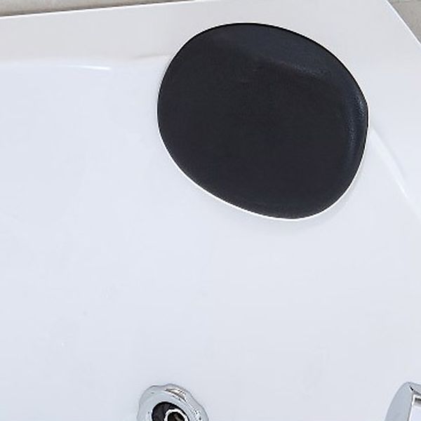 Modern Corner Bathtub Acrylic Soaking White Back to Wall Bathtub Clearhalo 'Bathroom Remodel & Bathroom Fixtures' 'Bathtubs' 'Home Improvement' 'home_improvement' 'home_improvement_bathtubs' 'Showers & Bathtubs' 1200x1200_46aae90c-87d7-4351-808c-92f4b267ac6b