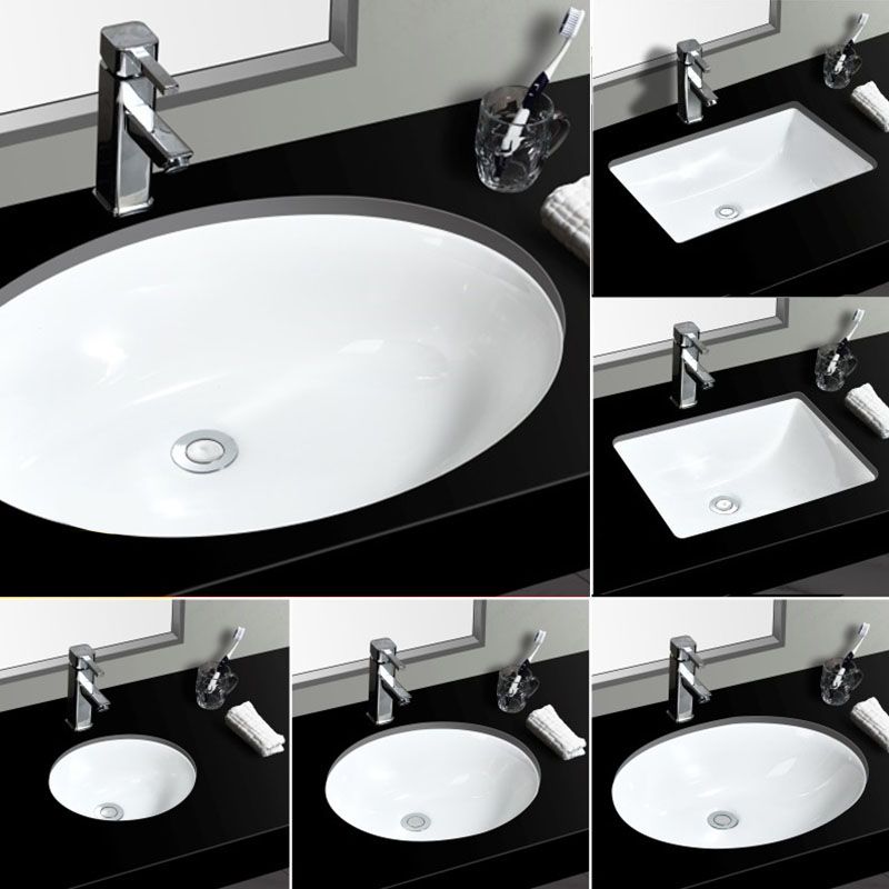 Contemporary Wash Stand Ceramic Metal Undermount Bathroom Sink Clearhalo 'Bathroom Remodel & Bathroom Fixtures' 'Bathroom Sinks & Faucet Components' 'Bathroom Sinks' 'bathroom_sink' 'Home Improvement' 'home_improvement' 'home_improvement_bathroom_sink' 1200x1200_46ae3758-8533-4489-933d-41041590406a