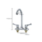 Contemporary Water Filler Double Handle Kitchen Faucet with Deck Plate Clearhalo 'Home Improvement' 'home_improvement' 'home_improvement_kitchen_faucets' 'Kitchen Faucets' 'Kitchen Remodel & Kitchen Fixtures' 'Kitchen Sinks & Faucet Components' 'kitchen_faucets' 1200x1200_46afcdfa-de92-410f-b268-fcf80679ad72