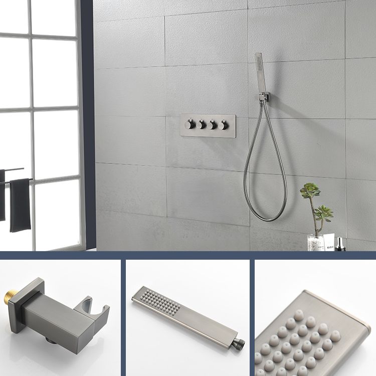 Modern Shower Trim Brass Body Jets Adjustable Shower Head Shower System Clearhalo 'Bathroom Remodel & Bathroom Fixtures' 'Home Improvement' 'home_improvement' 'home_improvement_shower_faucets' 'Shower Faucets & Systems' 'shower_faucets' 'Showers & Bathtubs Plumbing' 'Showers & Bathtubs' 1200x1200_46ba2a32-4a68-4388-9cf4-98f5f3493270