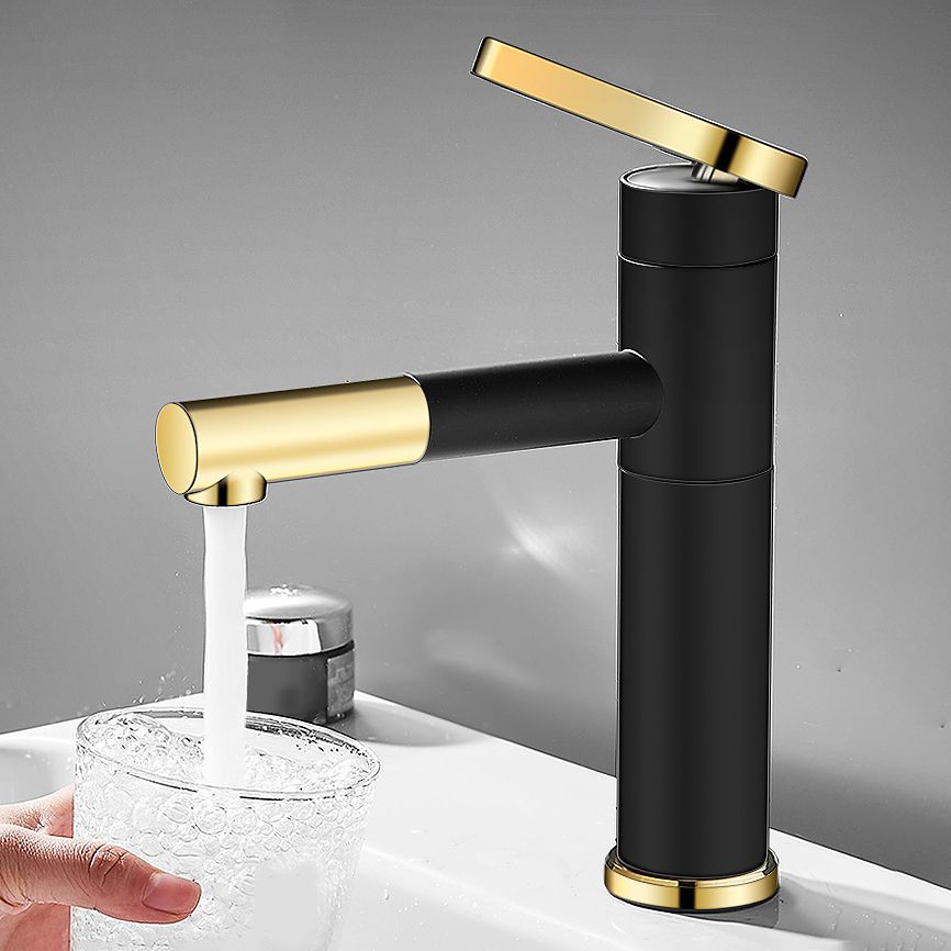 Lever Handle Faucet Glam Style Swivel Spout Faucet for Bathroom Clearhalo 'Bathroom Remodel & Bathroom Fixtures' 'Bathroom Sink Faucets' 'Bathroom Sinks & Faucet Components' 'bathroom_sink_faucets' 'Home Improvement' 'home_improvement' 'home_improvement_bathroom_sink_faucets' 1200x1200_46c0e681-41c8-4866-8572-2faca018b36e