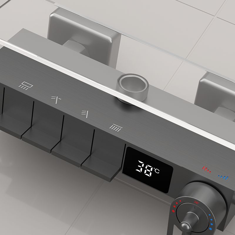 Contemporary Style Shower System Copper Spot Resist Wall Mounted Shower System Clearhalo 'Bathroom Remodel & Bathroom Fixtures' 'Home Improvement' 'home_improvement' 'home_improvement_shower_faucets' 'Shower Faucets & Systems' 'shower_faucets' 'Showers & Bathtubs Plumbing' 'Showers & Bathtubs' 1200x1200_46c11fba-0c15-4760-b40c-ac04d338f2e2