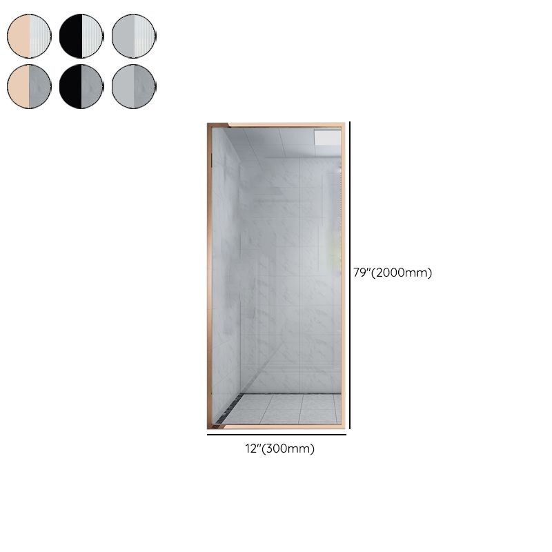 White Shower Bath Door Framed Single Fixed Clear Shower Door Clearhalo 'Bathroom Remodel & Bathroom Fixtures' 'Home Improvement' 'home_improvement' 'home_improvement_shower_tub_doors' 'Shower and Tub Doors' 'shower_tub_doors' 'Showers & Bathtubs' 1200x1200_46d8657b-9ce0-40fa-b16a-3b83d0e5535d