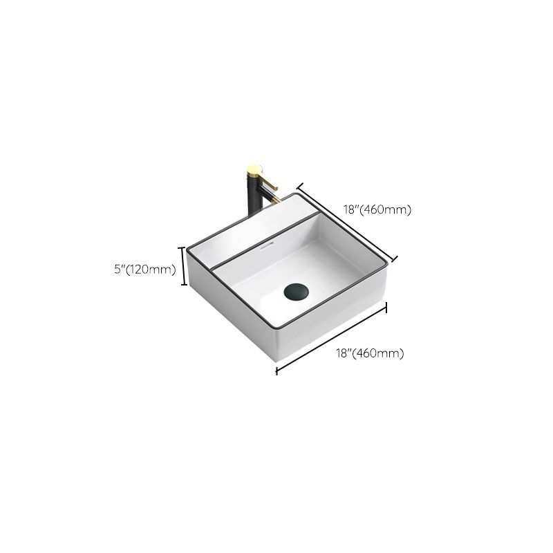 Bathroom Ceramic Sink Rectangular Rod Single Handle Faucet Sink Clearhalo 'Bathroom Remodel & Bathroom Fixtures' 'Bathroom Sinks & Faucet Components' 'Bathroom Sinks' 'bathroom_sink' 'Home Improvement' 'home_improvement' 'home_improvement_bathroom_sink' 1200x1200_46df4d8d-2061-463a-98a1-b2a23a0550dd