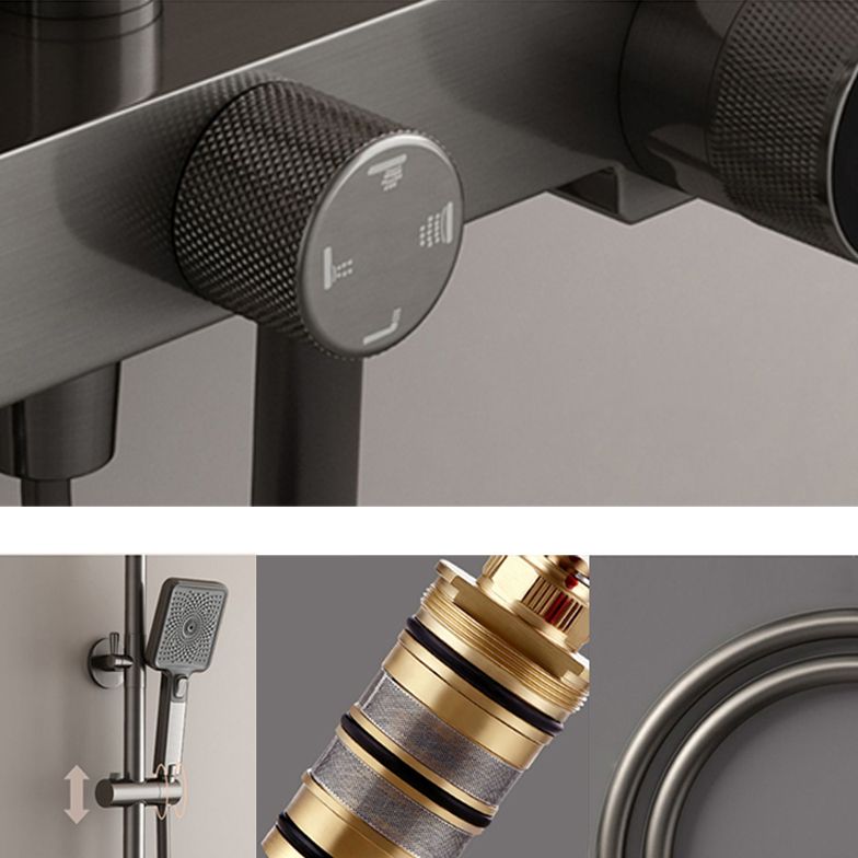 Shower System Square Massage Jet Handheld Shower Head Shower Trim Clearhalo 'Bathroom Remodel & Bathroom Fixtures' 'Home Improvement' 'home_improvement' 'home_improvement_shower_faucets' 'Shower Faucets & Systems' 'shower_faucets' 'Showers & Bathtubs Plumbing' 'Showers & Bathtubs' 1200x1200_46f34816-eede-42ab-8df3-19e97de551f6