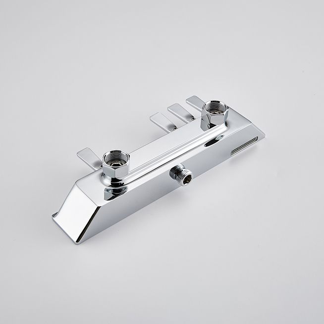 Modern Shower Trim Brass Slide Bar Included Adjustable Shower Head Shower System Clearhalo 'Bathroom Remodel & Bathroom Fixtures' 'Home Improvement' 'home_improvement' 'home_improvement_shower_faucets' 'Shower Faucets & Systems' 'shower_faucets' 'Showers & Bathtubs Plumbing' 'Showers & Bathtubs' 1200x1200_46fcda47-60ec-44cc-b0fc-a71c19e19fec